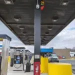Photo of electrical work completed by Kilowatt Electric on a gas station.