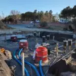 Photo of electrical work being completed by Kilowatt Electric Team.