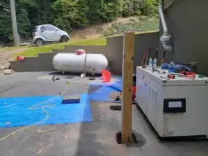 Commercial Generator installation - Work in progress