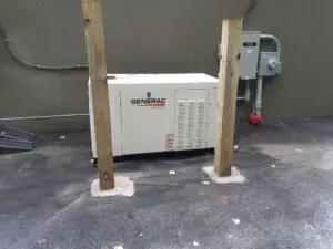 Commercial generator installation.