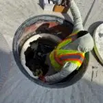 Running wire to new Fuel Tanks during Electrical Buildout - Fuel Station - Western North Carolina