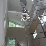 Ceiling light installation
