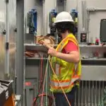 Pulling wire - Electrical Buildout - Fuel Station - Western North Carolina