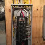 Trimmed out electrical panel