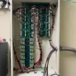 Electrical panel wiring for fuel station.