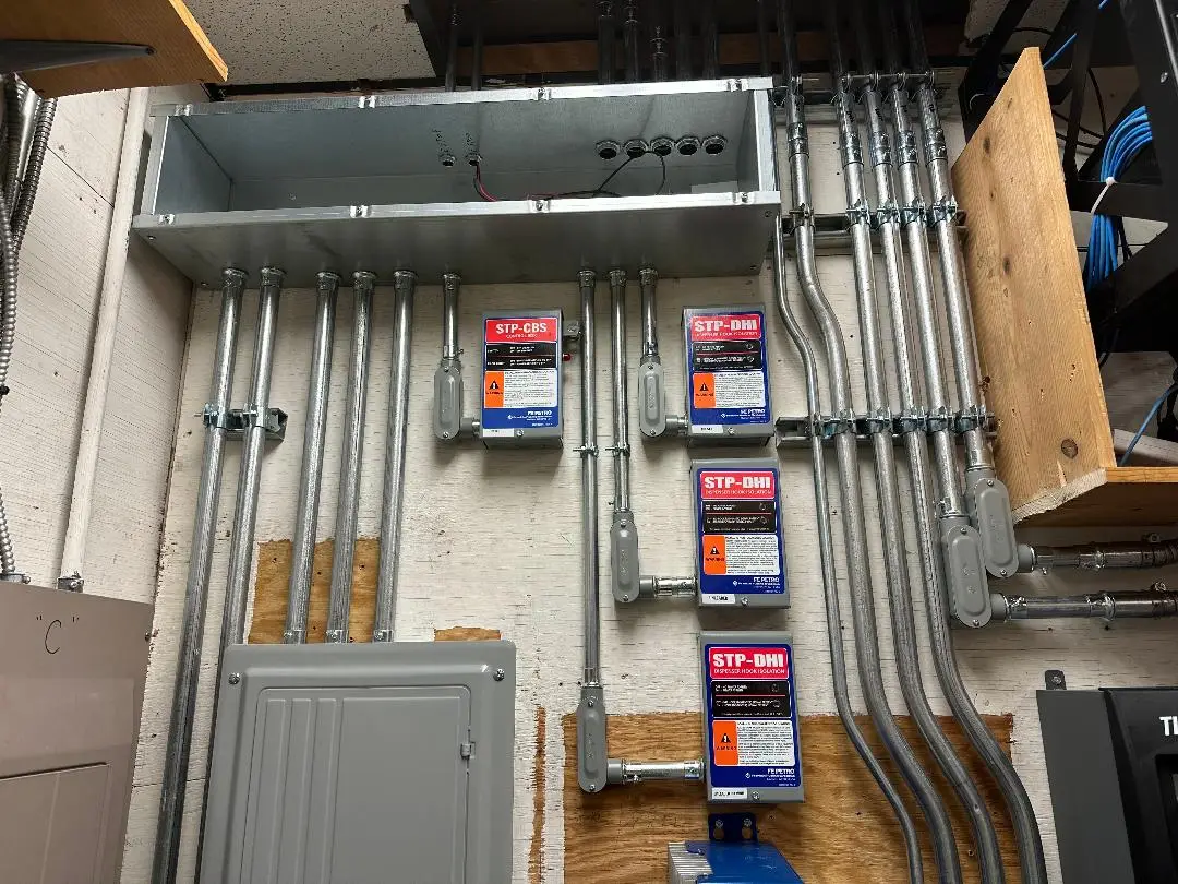 Wiring for fuel station install complete