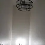 Fan Chandelier Installation - Stairwell - Western North Carolina
