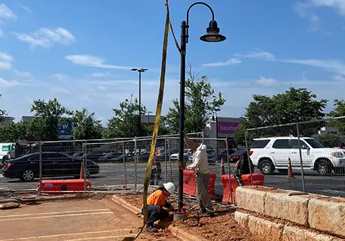 Parking Lot Lighting Installation Western North Carolina