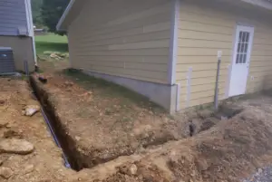 Trench and New Conduit for Man Cave - Western North Carolina