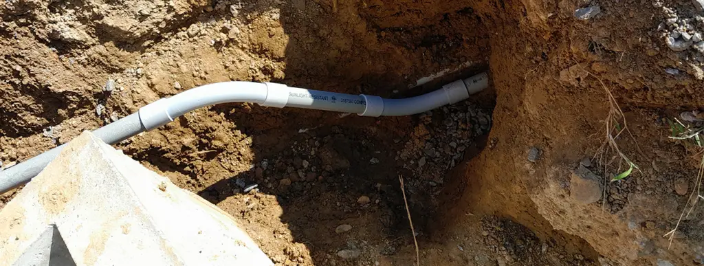 Repairing existing electrical conduit - Mills River NC