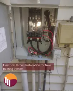New Electrical Circuit Installation - New Heating System - Western North Carolina 5
